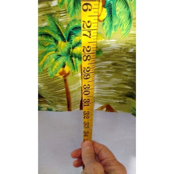 Alvishi Hawaiian Shirt Short Sleeves Men's Size Extra Large Palm Trees Tropical - Picture 4 of 5